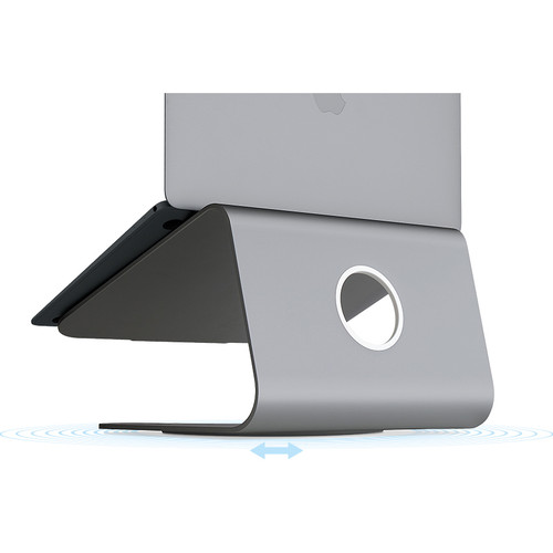 Rain Design mStand 360 - aluminium desktop swivel stand for Apple MacBook and MacBook Pro - Space Grey