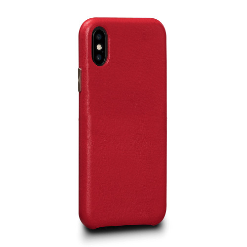 Sena Kyla LeatherSkin - minimalist genuine leather case - iPhone XS Max, Red