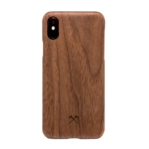 Woodcessories - EcoSlim- genuine wood ultraslim case - iPhone XS Max, Walnut
