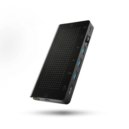 Twelve South StayGo - USB-C Hub - desktop friendly with additional travel cable - Black