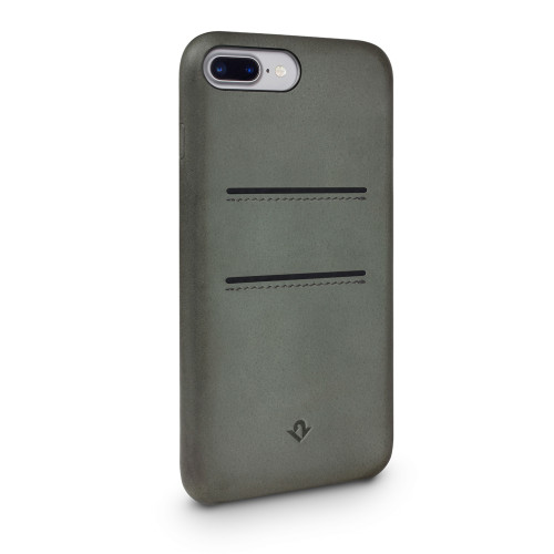 Twelve South Relaxed Leather - genuine burnished leather case with pockets - for iPhone 7 Plus/8 Plus, Earl Grey