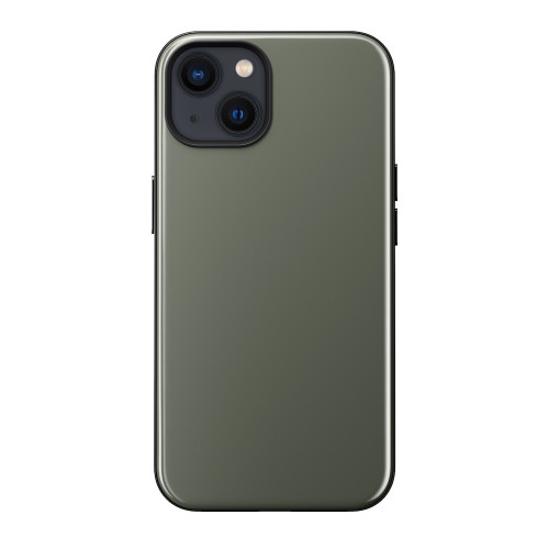Nomad Sport Case - minimalist drop protection case with high gloss finish- iPhone 13, Ash Green
