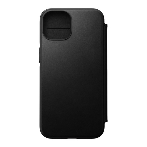 Nomad Modern Leather Folio Case -  with card and cash storage - iPhone 14 Pro, Black