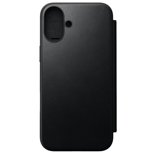 Nomad Modern Leather Folio Case - iPhone 16 Plus, Black