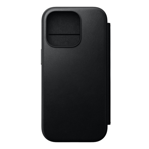 Nomad Modern Leather Folio Case - iPhone 16 Pro, Black