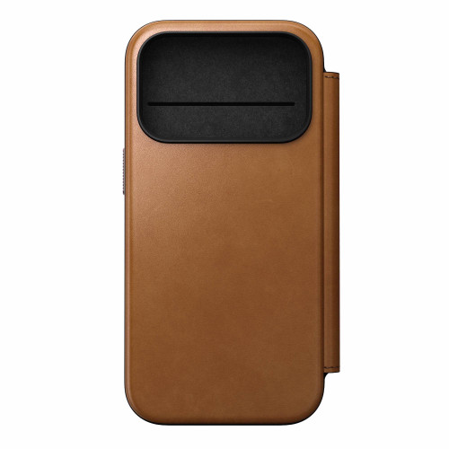 Nomad Modern Leather Folio Case - iPhone 17 Pro, English Tan