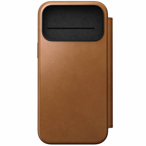 Nomad Modern Leather Folio Case - iPhone 17 Pro Max, English Tan