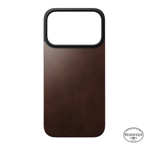 Nomad - Magnetic Leather Back - iPhone 17 Pro - Brown