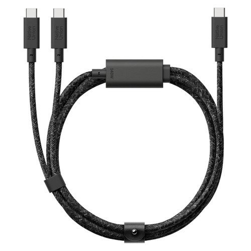 Native Union - Belt Cable 2-in-1 USB-C to USB-C & USB-C Cable (140W) - Cosmos