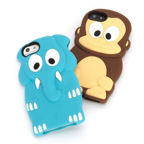 Griffin Kazoo - soft silicone case - fun and cute animal design ideal for both adults and kids - iPhone 5/5s/SE