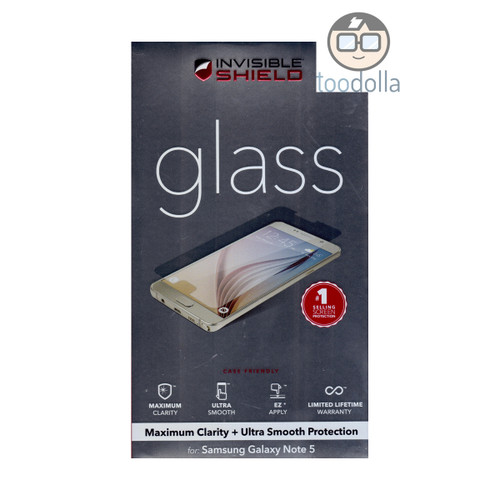 Zagg Invisible Shield Glass - Premium Tempered Glass Screen Protection - Samsung Galaxy Note 5, Clear