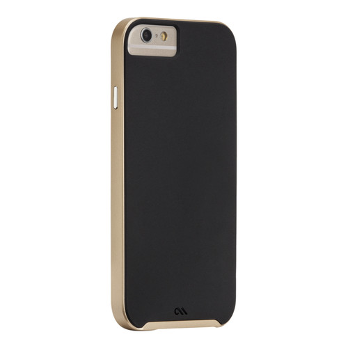 Case Mate Slim Tough Case - dual layer protection - iPhone 6/6s, Black/Gold
