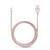 Adam Elements Peak 120B Charge and Sync Lightning cable, woven nylon and aluminium heads, 1.2 metres, Rose Gold