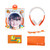 BuddyPhones Explore Headphones for Kids - Foldable with microphone - Orange