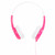 BuddyPhones Standard Headphones - volume limiting especially for Kids - Pink