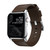 Nomad Horween Genuine Leather Strap for Apple Watch 44/45/46/49mm, Rustic Brown with Silver hardware