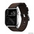 Nomad Horween Genuine Leather Strap for Apple Watch 44/45/46/49mm, Rustic Brown with Silver hardware