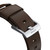 Nomad Horween Genuine Leather Strap for Apple Watch 44/45/46/49mm, Rustic Brown with Silver hardware