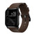 Nomad Horween Genuine Leather Strap for Apple Watch 44/45/46/49mm, Rustic Brown with Black hardware