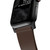 Nomad Horween Genuine Leather Strap for Apple Watch 44/45/46/49mm, Rustic Brown with Black hardware