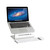 Rain Design iLevel2 - height adjustable aluminium desktop stand for Apple MacBook and MacBook Pro - Silver