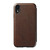 Nomad Horween Leather Rugged Tri-Folio Wallet case - card and cash slots - iPhone XR, Rustic Brown