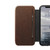 Nomad Horween Leather Rugged Tri-Folio Wallet case - card and cash slots - iPhone XR, Rustic Brown