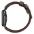 Nomad Traditional Strap - Genuine Leather Strap for Apple Watch 44/45/46/49mm, Rustic Brown with Black hardware