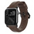 Nomad Traditional Strap - Genuine Leather Strap for Apple Watch 44/45/46/49mm, Rustic Brown with Black hardware