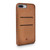 Twelve South Relaxed Leather - genuine burnished leather case with pockets - for iPhone 7 Plus/8 Plus, Cognac Brown