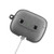 Woodcessories - AirCase - leather protection case with adjustable necklace strap - Apple AirPods Pro - Stone Grey