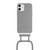 Woodcessories - BioCase Necklace - non toxic bio-degradable case with necklace/crossbody strap - iPhone 12 Mini, Grey