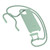 Woodcessories - BioCase Necklace - non toxic bio-degradable case with necklace/crossbody strap - iPhone 12 Mini, Mint Green