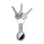 Woodcessories - BioCase - Loop and Keychain for Apple AirTag - Grey