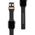 UAG Urban Armor Gear Civilian Watch Strap – Silicone with stainless steel hardware for Apple Watch - 42/44/45mm, Black/Orange
