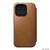 Nomad Modern Leather Folio Case -  with card and cash storage - iPhone 15 Pro, English Tan