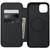 Nomad Modern Leather Folio Case -  with card and cash storage - iPhone 15 Plus, Black