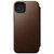 Nomad Modern Leather Folio Case -  with card and cash storage - iPhone 15 Plus, Brown