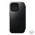 Nomad Modern Horween Leather Folio Case -  with card and cash storage - iPhone 15 Pro, Black