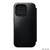 Nomad Modern Horween Leather Folio Case -  with card and cash storage - iPhone 15 Pro, Black