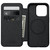 Nomad Modern Horween Leather Folio Case -  with card and cash storage - iPhone 15 Pro, Black