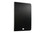 iSkin Aura folio case with Brushed Aluminium type finish, Black - iPad Mini