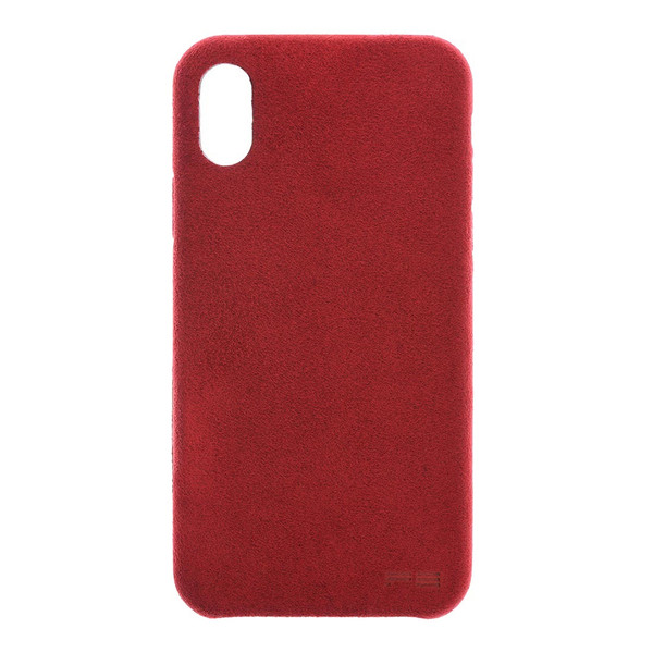 Power Support - Ultrasuede Air Jacket - Ultra thin protection case with suede like material - iPhone X, Red
