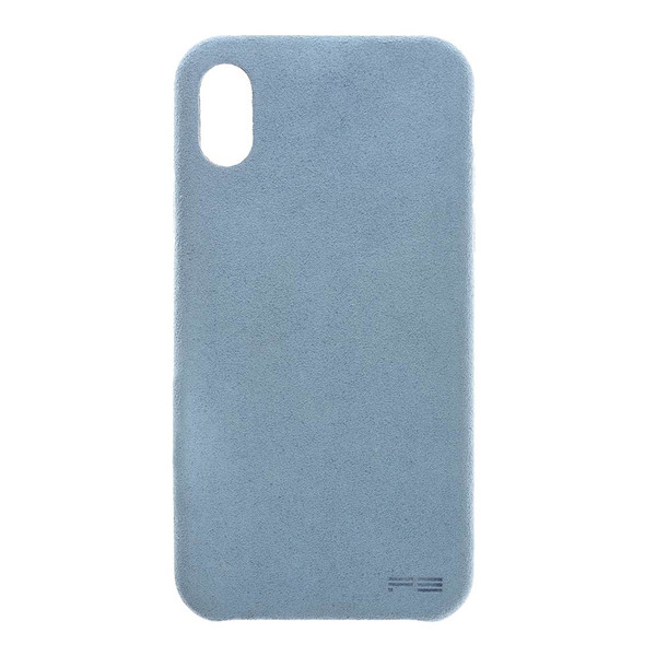 Power Support - Ultrasuede Air Jacket - Ultra thin protection case with suede like material - iPhone X, Sky Blue