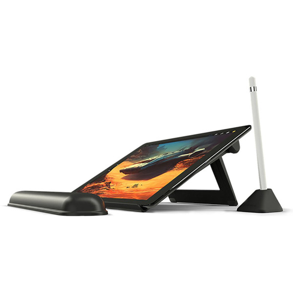 ElevationLab DraftTable - angle adjustable stand with arm rest and Apple Pencil holder - made for working on iPad Pro, Black