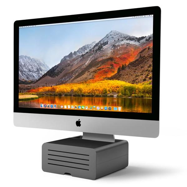 Twelve South HiRise Pro height adjustable desktop stand for iMac & Displays - Gunmetal