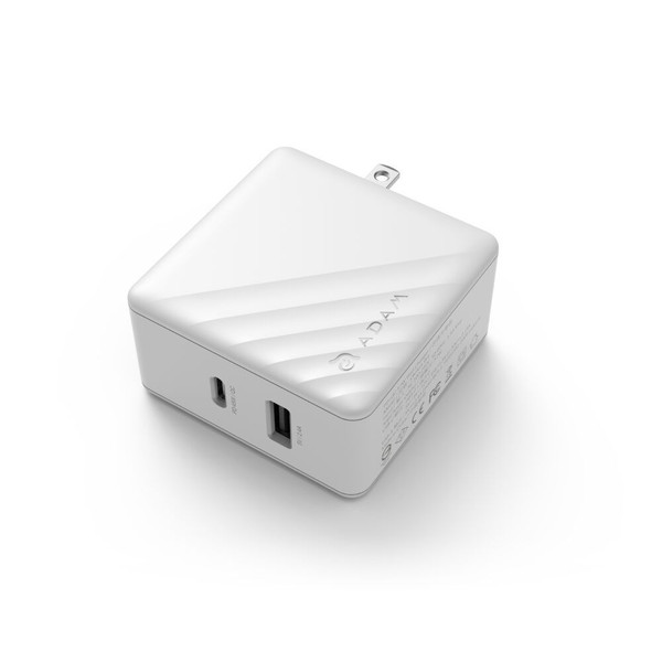 Adam Elements - Omnia P5 - USB-C and USB-A wall charger with Power Delivery and Qualcomm Quick Charge technologies, White