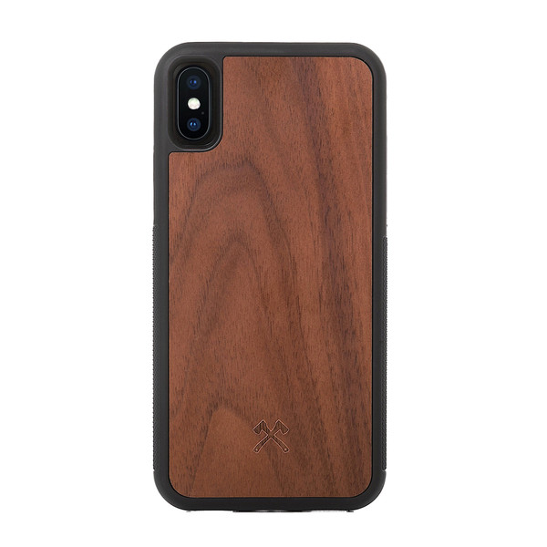Woodcessories - EcoBump - genuine wood bumper case - iPhone XS Max, Walnut