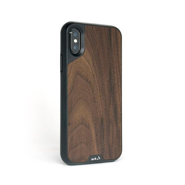 Mous Limitless 2.0 impact protection case - Walnut Wood inlay - iPhone XS Max,