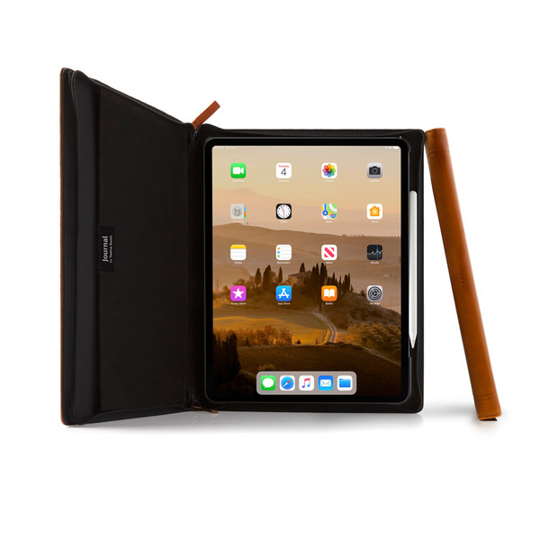 Twelve South Journal - Luxury Leather Folio Case, iPad Pro 12.9 (2018) - Cognac Brown